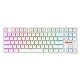 REDRAGON K539 ANUBIS 80% WIRELESS RGB MECHANICAL KEYBOARD TKL LOW PROFILE BROWN SWITCHES - WHITE