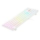 REDRAGON K539 ANUBIS 80% WIRELESS RGB MECHANICAL KEYBOARD TKL LOW PROFILE BROWN SWITCHES - WHITE