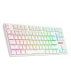 REDRAGON K539 ANUBIS 80% WIRELESS RGB MECHANICAL KEYBOARD TKL LOW PROFILE BROWN SWITCHES - WHITE