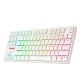 REDRAGON K539 ANUBIS 80% WIRELESS RGB MECHANICAL KEYBOARD TKL LOW PROFILE BROWN SWITCHES - WHITE