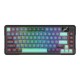 REDRAGON BEHEMOTH K724 PRO 81 KEYS TRI MODE CONNECTIVITY CUSTOM LINEAR SWITCH 5-LAYER NOISE DAMPENING ONE KNOB CONTROL WIRELESS GASKET GAMING KEYBOARD - BLACK/GREEN