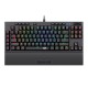 REDRAGON BROADSWORD K588 RGB 102 KEYS BLUE SWITCHE WITH MACRO KEYS MEDIA CONTROLS ANTI-GHOSTING DOUBLE INJECTION KEYCAPS DETACHABLE WRIST REST TYPE-C COMPACT TKL DESIGN  MECHANICAL GAMING KEYBOARD - BLACK