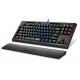 REDRAGON BROADSWORD K588 RGB 102 KEYS BLUE SWITCHE WITH MACRO KEYS MEDIA CONTROLS ANTI-GHOSTING DOUBLE INJECTION KEYCAPS DETACHABLE WRIST REST TYPE-C COMPACT TKL DESIGN  MECHANICAL GAMING KEYBOARD - BLACK
