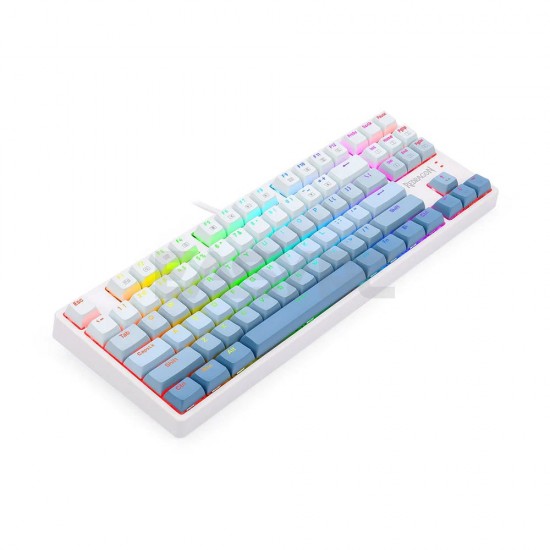 REDRAGON CASS K645W RGB USB MECHANICAL GAMING WIRED KEYBOARD BLUE SWITCH DIY LED BACKLIT 87 KEYS GAMER FOR COMPUTER PC LAPTOP - BLUE