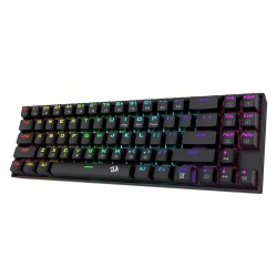 REDRAGON DEIMOS K599 RGB 70 KEYS HOT-SWAP DUSTPROOF LINEAR SWITCHES 60HR BATTERY DUAL MODE TYPE-C 18 RGB MODES ANTI-GHOSTING ERGONOMIC GAMING KEYBOARD - BLACK