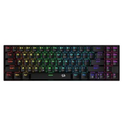 REDRAGON DEIMOS K599 RGB 70 KEYS HOT-SWAP DUSTPROOF LINEAR SWITCHES 60HR BATTERY DUAL MODE TYPE-C 18 RGB MODES ANTI-GHOSTING ERGONOMIC GAMING KEYBOARD - BLACK