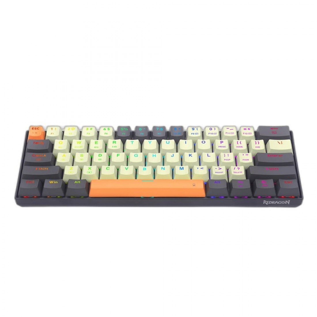 REDRAGON K530 DRACONIC PRO RGB 60% 3-MODES WIRELESS 2.4GHZ BLUETOOTH ...
