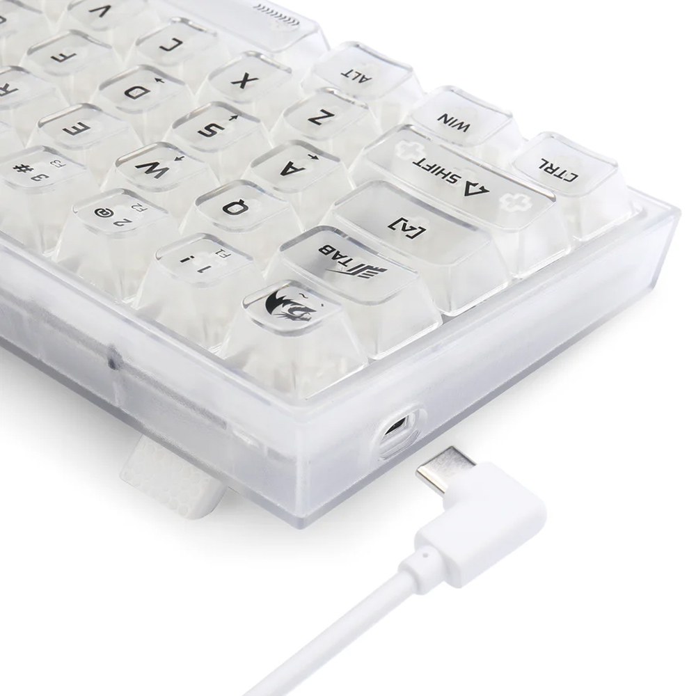 REDRAGON FIZZ K617 SE SLIM FRESH TRANSPARENT 60% WIRED RGB HOT-SWAP ...