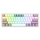 REDRAGON FIZZ K617 SE SLIM FRESH TRANSPARENT 60% WIRED RGB HOT-SWAP LINEAR RED SWITCHES 61 KEYS SOFTWARE SUPPORT FPS FRIENDLY DESIGN MECHANICAL GAMING KEYBOARD - GRAYLWHITE