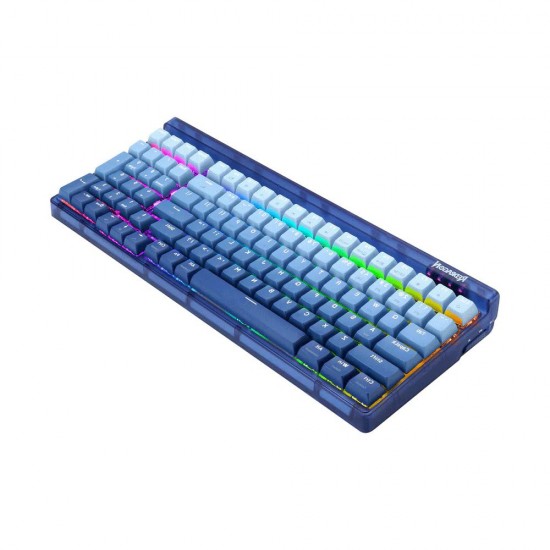  REDRAGON GAREN PRO K656WB 100-KEYS HOT-SWAPPABLE RGB WIRELESS MECHANICAL KEYBOARD DUST-PROOF PURPLE SWITCH - WHITE BLUE