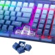  REDRAGON GAREN PRO K656WB 100-KEYS HOT-SWAPPABLE RGB WIRELESS MECHANICAL KEYBOARD DUST-PROOF PURPLE SWITCH - WHITE BLUE