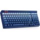  REDRAGON GAREN PRO K656WB 100-KEYS HOT-SWAPPABLE RGB WIRELESS MECHANICAL KEYBOARD DUST-PROOF PURPLE SWITCH - WHITE BLUE