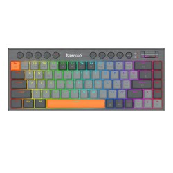 REDRAGON HORUS K609 SE TRI-MODE LOW PROFILE 68 KEYS ULTRA-THIN RED SWITCHES MACRO MEDIA KEYS SOFTWARE SUPPORT 65% RGB MECHANICAL GAMING KEYBOARD