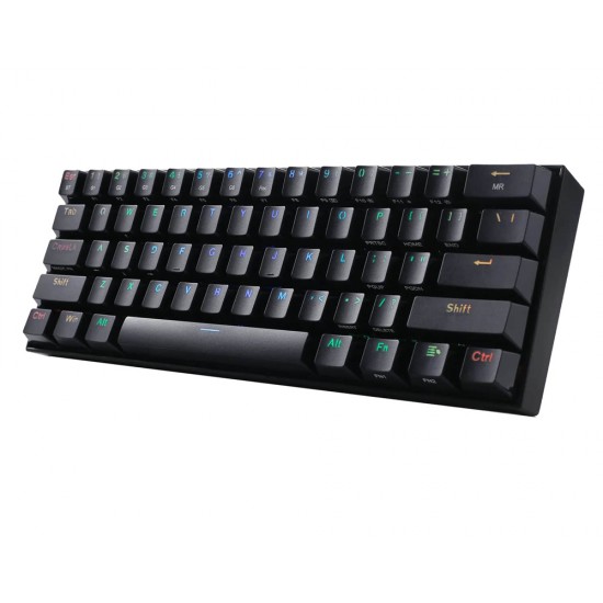 REDRAGON K530 DRACONIC 61 KEY RGB WIRED/ 5.0 BLUETOOTH MECHANICAL GAMING KEYBOARD - BLACK