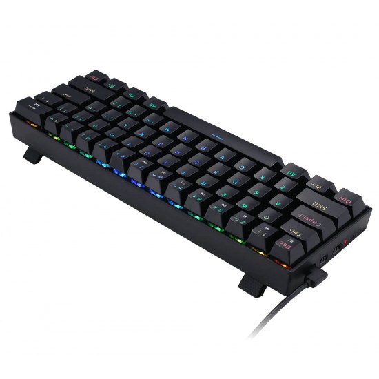 REDRAGON K530 DRACONIC 61 KEY RGB WIRED/ 5.0 BLUETOOTH MECHANICAL GAMING KEYBOARD - BLACK