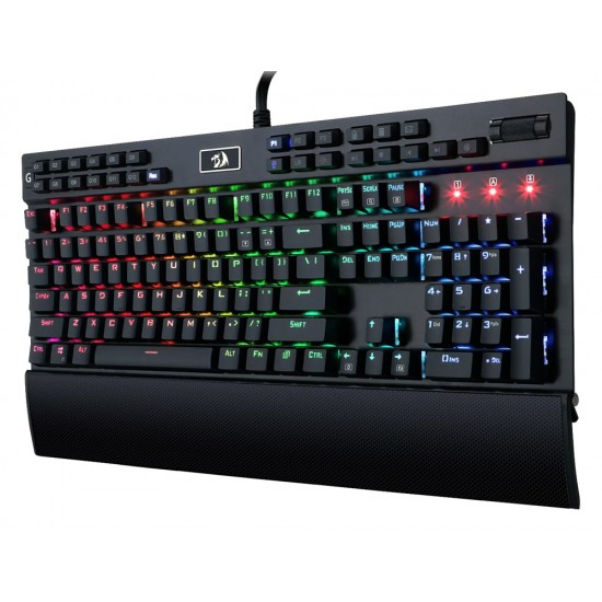 REDRAGON K550 YAMA 131 KEY RGB LED BACKLIT WITH PURPLE SWITCHES MECHANICAL GAMING KEYBOARD - BLACK