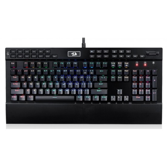 REDRAGON K550 YAMA 131 KEY RGB LED BACKLIT WITH PURPLE SWITCHES MECHANICAL GAMING KEYBOARD - BLACK