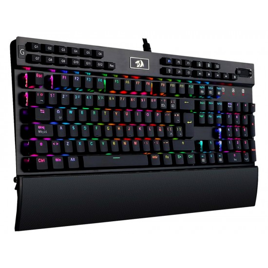 REDRAGON K550 YAMA 131 KEY RGB LED BACKLIT WITH PURPLE SWITCHES MECHANICAL GAMING KEYBOARD - BLACK