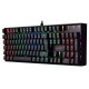 REDRAGON K551 MITRA 104 KEY RGB LED BACKLIT WITH BLUE SWITCHES MECHANICAL GAMING KEYBOARD - BLACK