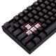 REDRAGON K551 MITRA 104 KEY RGB LED BACKLIT WITH BLUE SWITCHES MECHANICAL GAMING KEYBOARD - BLACK