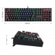 REDRAGON K551 MITRA 104 KEY RGB LED BACKLIT WITH BLUE SWITCHES MECHANICAL GAMING KEYBOARD - BLACK