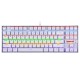 REDRAGON K552W RGB KUMARA TKL 87 KEYS MECHANICAL GAMING KEYBOARD RED SWITCH - WHITE