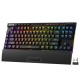 REDRAGON MAGIC-WAND K587 PRO TKL 87 KEYS DEDICATED MEDIA CONTROLS HOT-SWAP LINEAR RED SWITCHES DETACHABLE WRIST REST BT 2.4GHZ WIRELESS WIRED 9 DEDICATED MACRO KEYS GAMING KEYBOARD - BLACK
