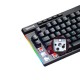REDRAGON MAGIC-WAND K587 PRO TKL 87 KEYS DEDICATED MEDIA CONTROLS HOT-SWAP LINEAR RED SWITCHES DETACHABLE WRIST REST BT 2.4GHZ WIRELESS WIRED 9 DEDICATED MACRO KEYS GAMING KEYBOARD - BLACK
