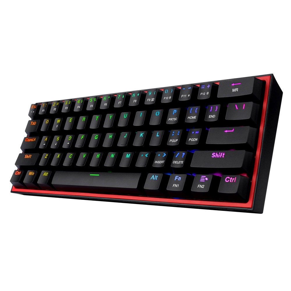 REDRAGON K617 RGB FIZZ RGB 60% WIRED MECHANICAL RED SWITCH GAMING ...