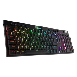 REDRAGON K618 HORUS PRO WIRELESS RGB MECHANICAL KEYBOARD BLUETOOTH 2.4GHZ WIRED TRI-MODE ULTRA-THIN LOW PROFILE GAMING KEYBOARD