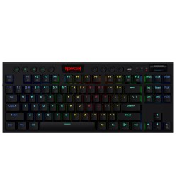 REDRAGON K621 HORUS PRO TKL RGB 3 MODES BLUETOOTH/2.4GHZ/WIRED TENKEYLESS GAMING MECHANICAL KEYBOARD - BLACK 