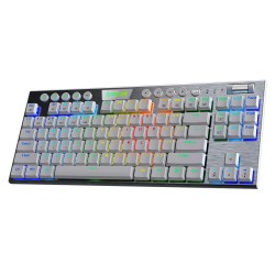 REDRAGON K621 HORUS TKL RGB 3 MODES BLUETOOTH/2.4GHZ/WIRED TENKEYLESS GAMING MECHANICAL KEYBOARD - WHITE