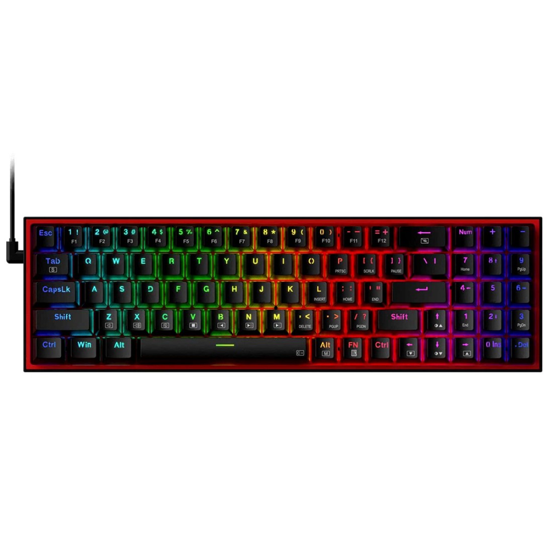 REDRAGON K628 POLLUX RGB 75% WIRED MECHANICAL RED SWITCH GAMING ...