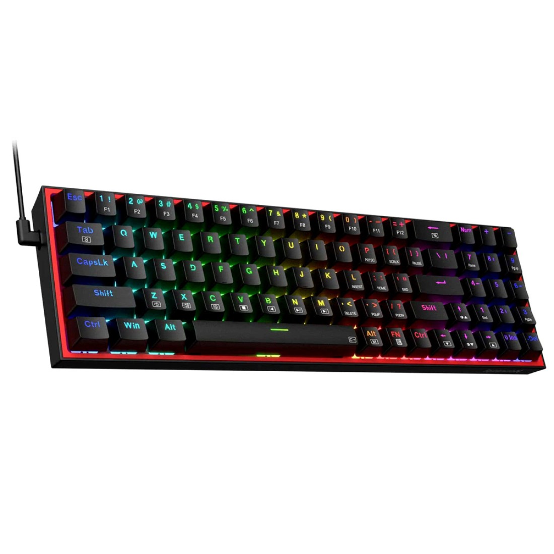 REDRAGON K628 POLLUX RGB 75% WIRED MECHANICAL RED SWITCH GAMING ...