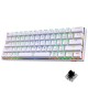 REDRAGON DRAGONBORN K630W RGB 60% SOFT TOUTCH WIRED MECHANICAL GAMING KEYOARD - WHITE 