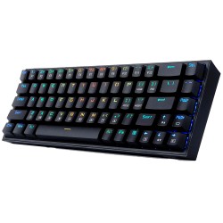 REDRAGON K631 CASTOR 65% RGB 68 KEYS WIRED MECHANICAL KEYBOARD RED SWITCH  - BLACK 