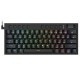 REDRAGON K632 NOCTIS 60% WIRED RGB ULTRA-THIN LOW PROFILE MECHANICAL RED SWITCH GAMING KEYBOARD - BLACK