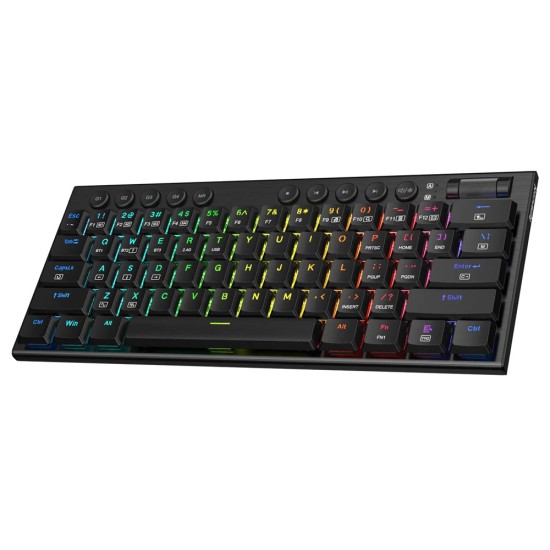 REDRAGON K632 PRO NOCTIS 60% BLUETOOTH/2.4GHZ/WIRED RGB MECHANICAL RED SWITCH  WIRELESS GAMING KEYOARD  - BLACK 