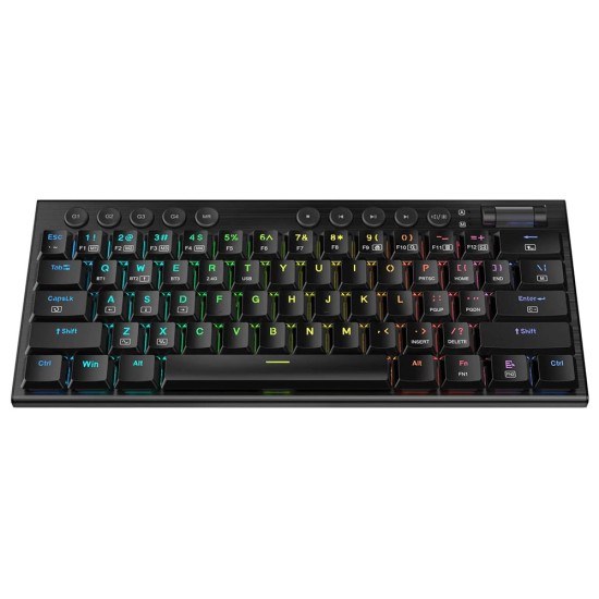 REDRAGON K632 PRO NOCTIS 60% BLUETOOTH/2.4GHZ/WIRED RGB MECHANICAL RED SWITCH  WIRELESS GAMING KEYOARD  - BLACK 