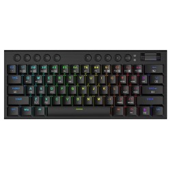 REDRAGON K632 PRO NOCTIS 60% BLUETOOTH/2.4GHZ/WIRED RGB MECHANICAL RED SWITCH  WIRELESS GAMING KEYOARD  - BLACK 