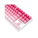 REDRAGON CASS  K645 W-GP USB MECHANICAL GAMING WIRED KEYBOARD BROWN SWITCH 87 KEYS  TKL GAMER FOR PC LAPTOP - PINK