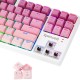 REDRAGON CASS  K645 W-GP USB MECHANICAL GAMING WIRED KEYBOARD BROWN SWITCH 87 KEYS  TKL GAMER FOR PC LAPTOP - PINK