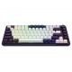 REDRAGON K673 PRO TRI-MODE CONNECTIVITY 75% 81 KEYS HOT SWAPPABLE LINEAR RED SWITCHES WIRELESS GASKET RGB GAMING KEYBOARD - ABYSSAL BLUE