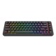 REDRAGON NOVA K709 65% WIRED GASKET RGB GAMING KEYBOARD 68 KEYS HOT-SWAP COMPACT MECHANICAL FREE-MOD SOCKET 3-LAYER NOISE DAMPENING ARROW KEYS CUSTOM LINEAR SWITCH - BLACK