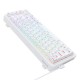 REDRAGON NOVA K709 65% WIRED GASKET RGB GAMING KEYBOARD 68 KEYS HOT-SWAP COMPACT MECHANICAL FREE-MOD SOCKET 3-LAYER NOISE DAMPENING ARROW KEYS CUSTOM LINEAR SWITCH - WHITE