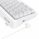 REDRAGON NOVA K709 65% WIRED GASKET RGB GAMING KEYBOARD 68 KEYS HOT-SWAP COMPACT MECHANICAL FREE-MOD SOCKET 3-LAYER NOISE DAMPENING ARROW KEYS CUSTOM LINEAR SWITCH - WHITE