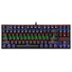 REDRAGON KUMARA K552 TKL RAINBOW MECHANICAL GAMING KEYBOARD RED SWITCH - BLACK