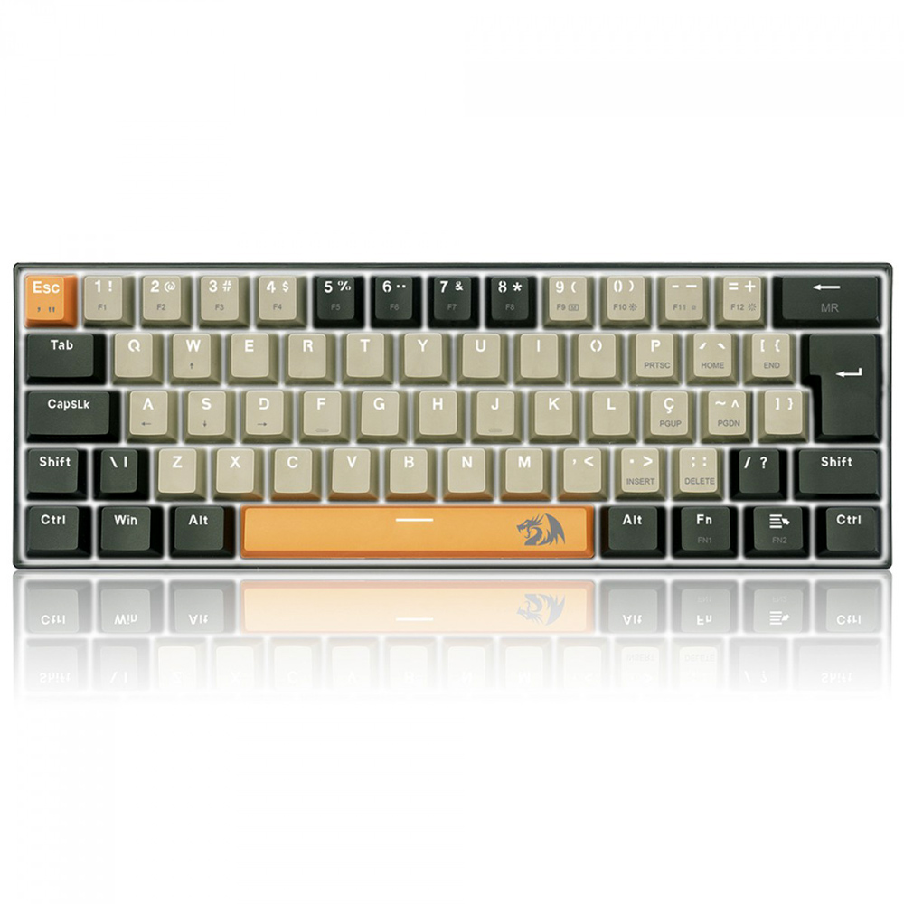 REDRAGON K606 LAKSHMI 60% MECHANICAL KEYBOARD 61 KEYS DETACHABLE WIRED ...