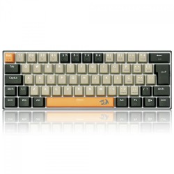 REDRAGON LAKSHMI 60% K606  MECHANICAL KEYBOARD 61 KEYS DETACHABLE WIRED TYPE C CABLE BLUE SWITCH 