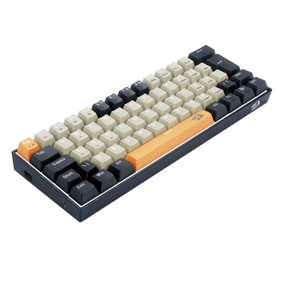 REDRAGON LAKSHMI 60% K606  MECHANICAL KEYBOARD 61 KEYS DETACHABLE WIRED TYPE C CABLE BLUE SWITCH 